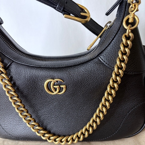 GUCCI small Aphrodite shoulder bag black leather - Picture 2 of 15